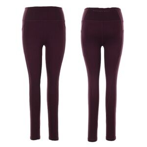 Victoria Secret Burgundy Soft Essential Activewear Leggings Size 8 NWT